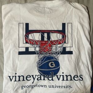 Short Sleeve Vineyard Vines Georgetown Basketball Shirt